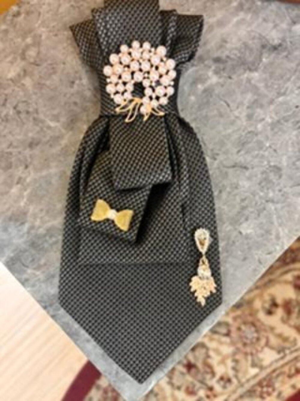 Custom Handcrafted Women's Tie Necklace